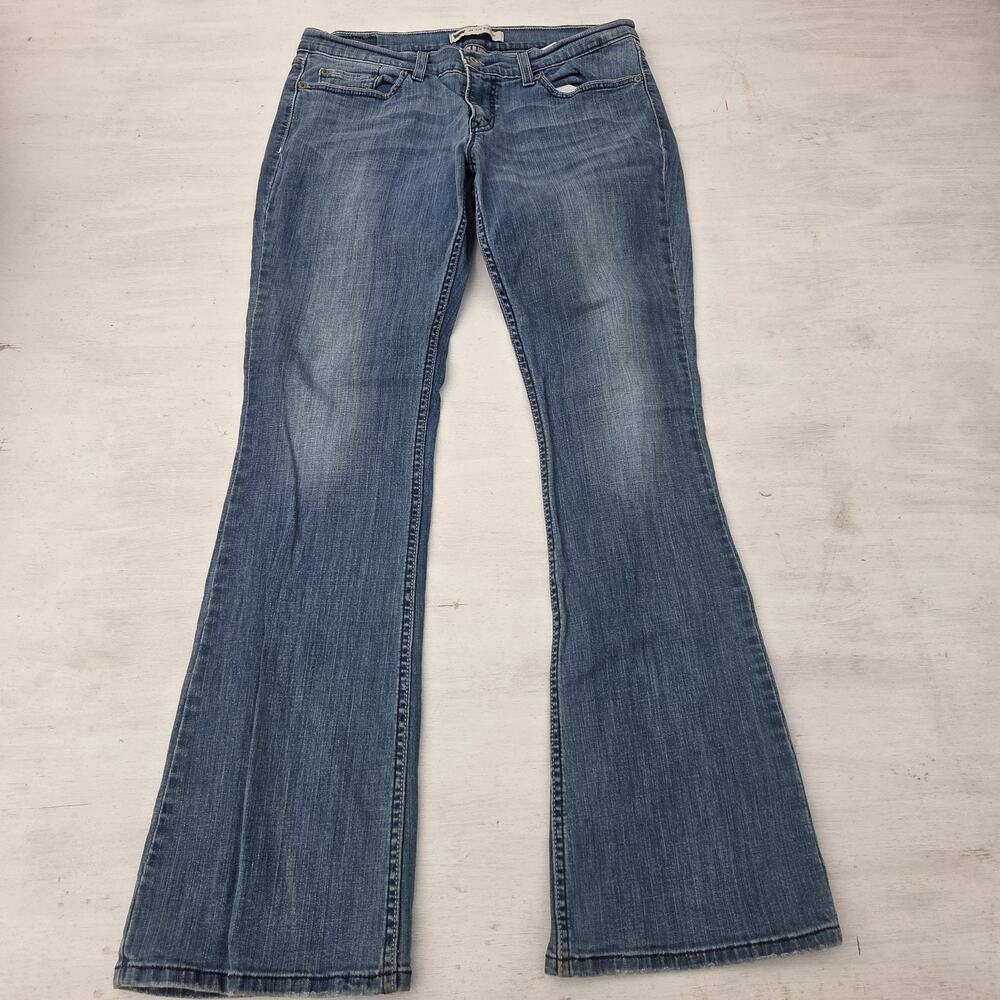 Levi's 524 Jeans Womens Too Superlow Blue Denim Bootcut Size 31x32